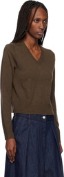 arch4 Brown Boston V-neck Sweater