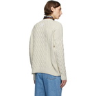 Loewe Off-White Cable Knit Sweater