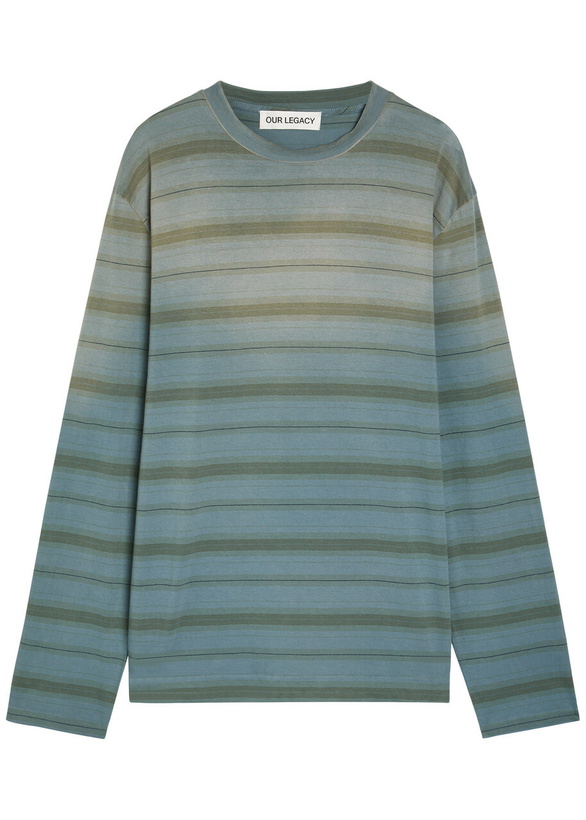 Photo: Our Legacy Box Striped Cotton T-shirt Stripe