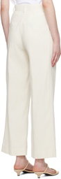 TOTEME Off-White Pleated Trousers