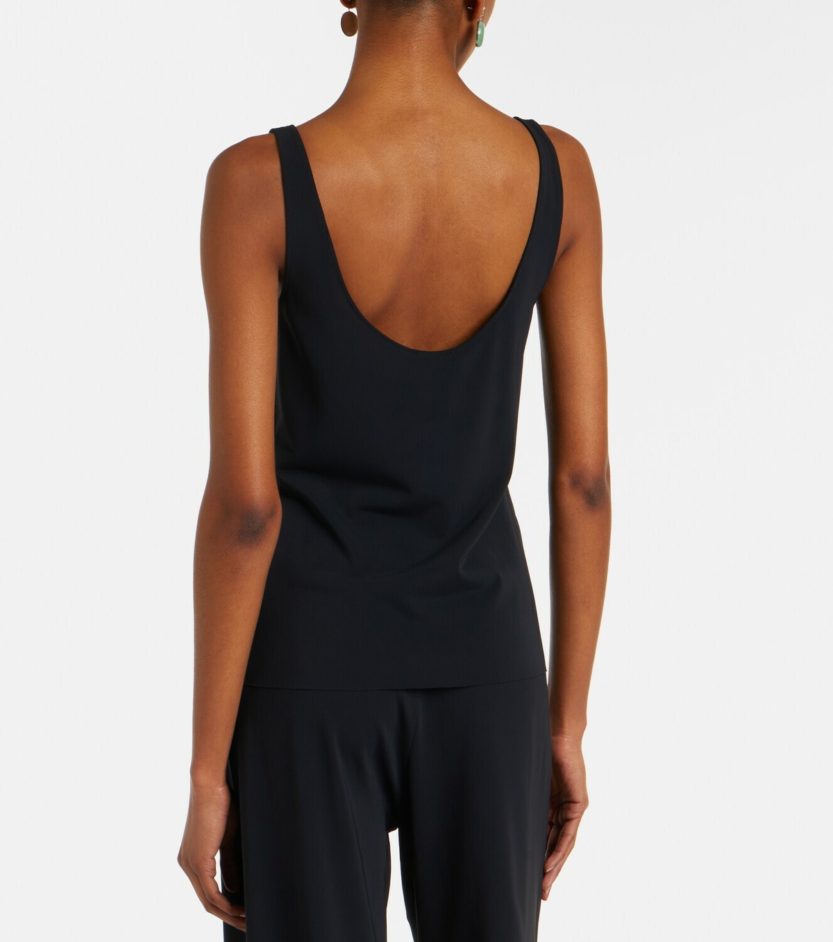 Eres Curl cutout jersey top