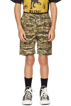 Molo Kids Brown & Khaki Jurassic World Edition Neal Swim Shorts