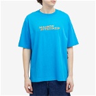 Maison Kitsuné Men's Go Faster T-Shirt in Enamel Blue