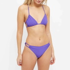Araks Women's Celia Triangle Ruched Bikini Top in Purple