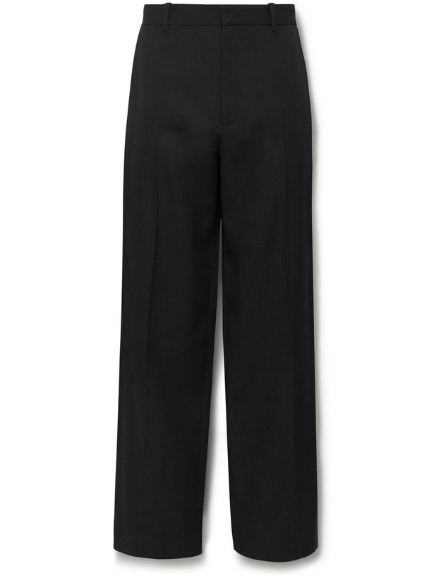 Photo: The Row - Jude Wide-Leg Virgin Wool Trousers - Black