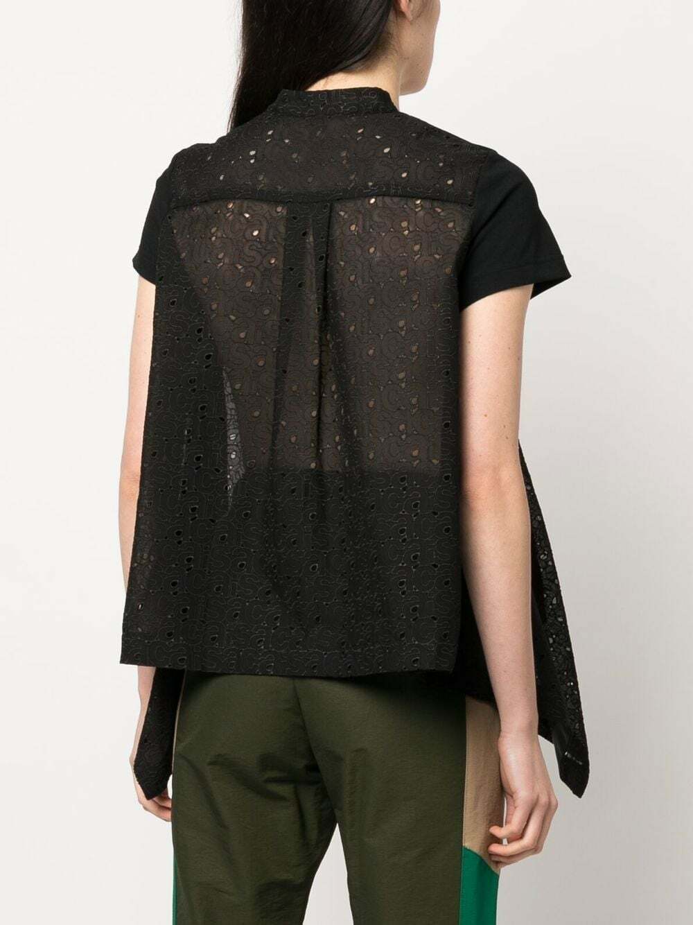 トップス sacai Embroidery star Lace blouse sacai] Embroidery Lace Pullover – MaW SAPPORO