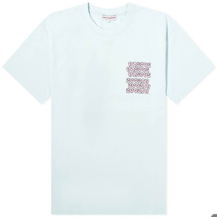Photo: Bisous Skateboards Women's Slime T-Shirt in Cool Blue