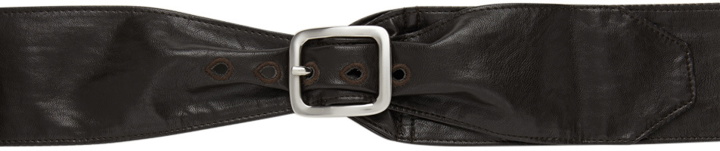 Photo: Our Legacy Brown Faux-Leather Crunch Belt