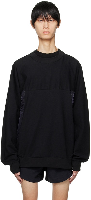 Photo: Y-3 Black Paneled Sweatshirt