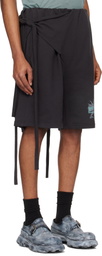Ottolinger Black Wrap Track Shorts