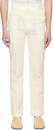 young n sang White Stripe Trousers