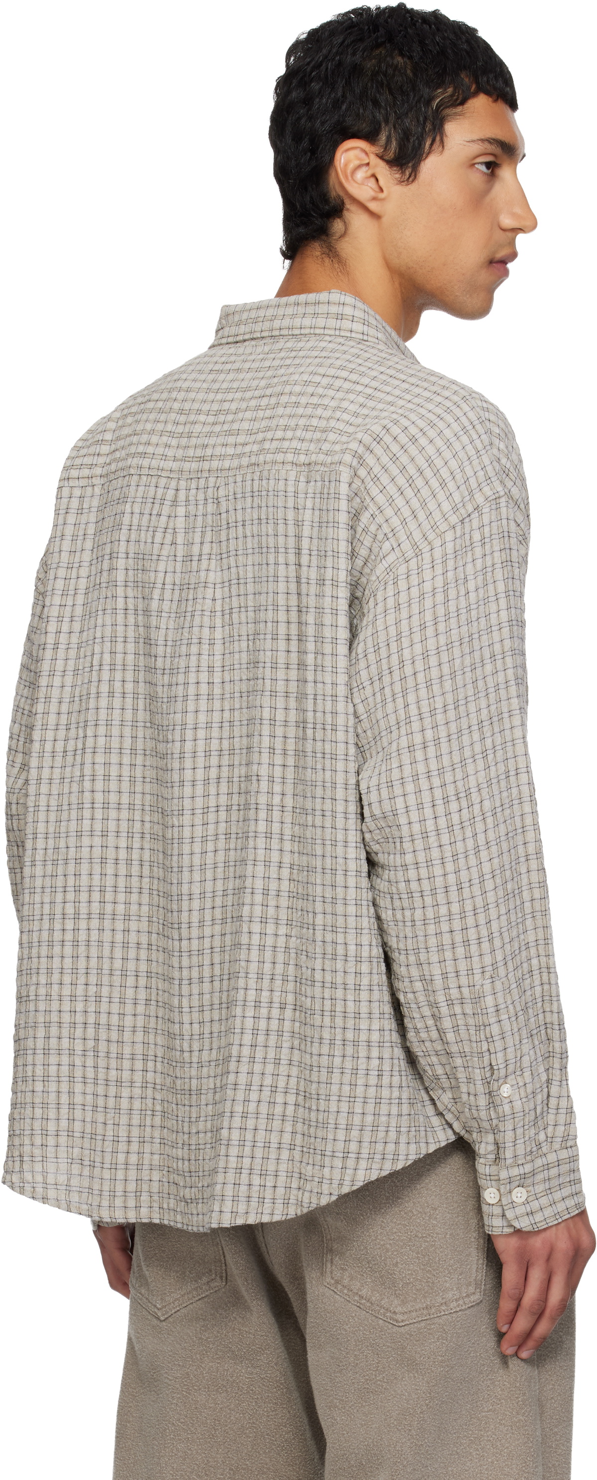 mfpen Gray Button Down Shirt