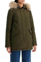 WOOLRICH luxury arctic parka with fur Khaki