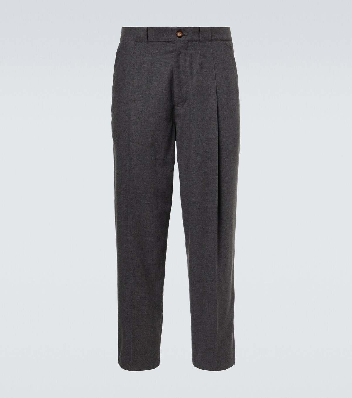 BRUNELLO CUCINELLI☆WOOLパンツ最終価格！ Brunello Cucinelli Wool, cotton and silk tapered pants Brunello