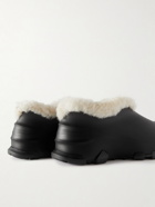 Givenchy - Monumental Mallow Shearling-Lined Rubber Slip-On Sneakers - Black