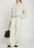 Brunello Cucinelli Padded Cotton-blend Jacket Cream
