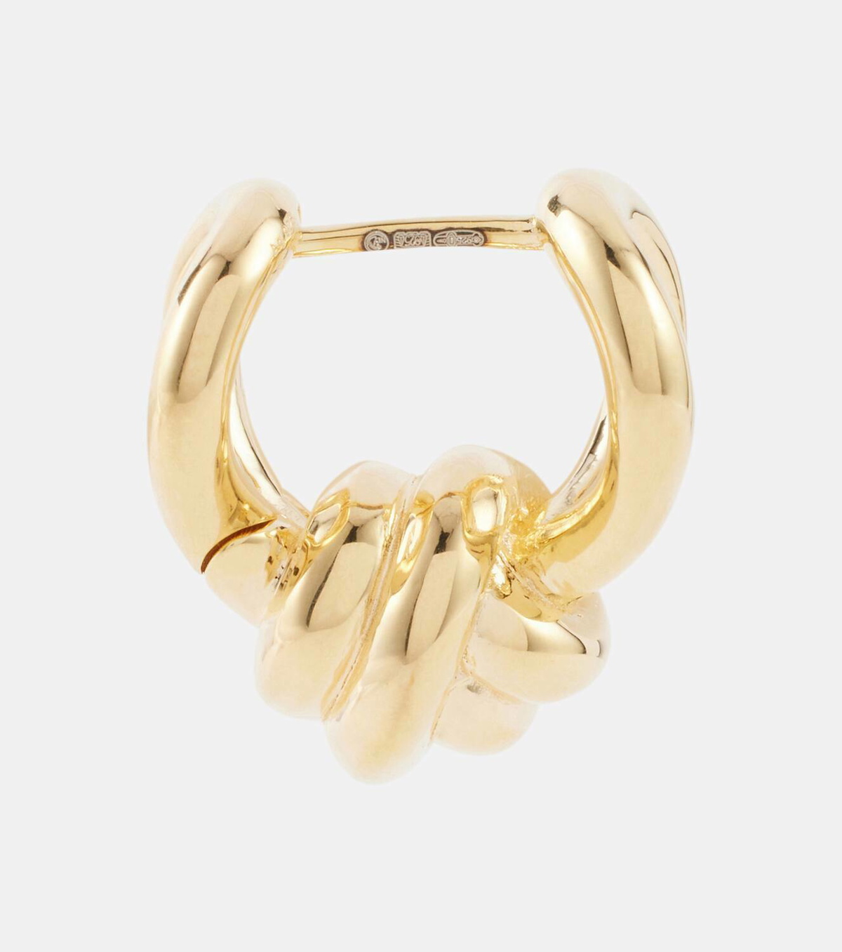 Bottega Veneta Gold-plated sterling silver hoop earrings