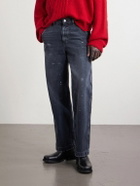 Enfants Riches Déprimés - Paint-Splattered Distressed Wide-Leg Jeans - Black