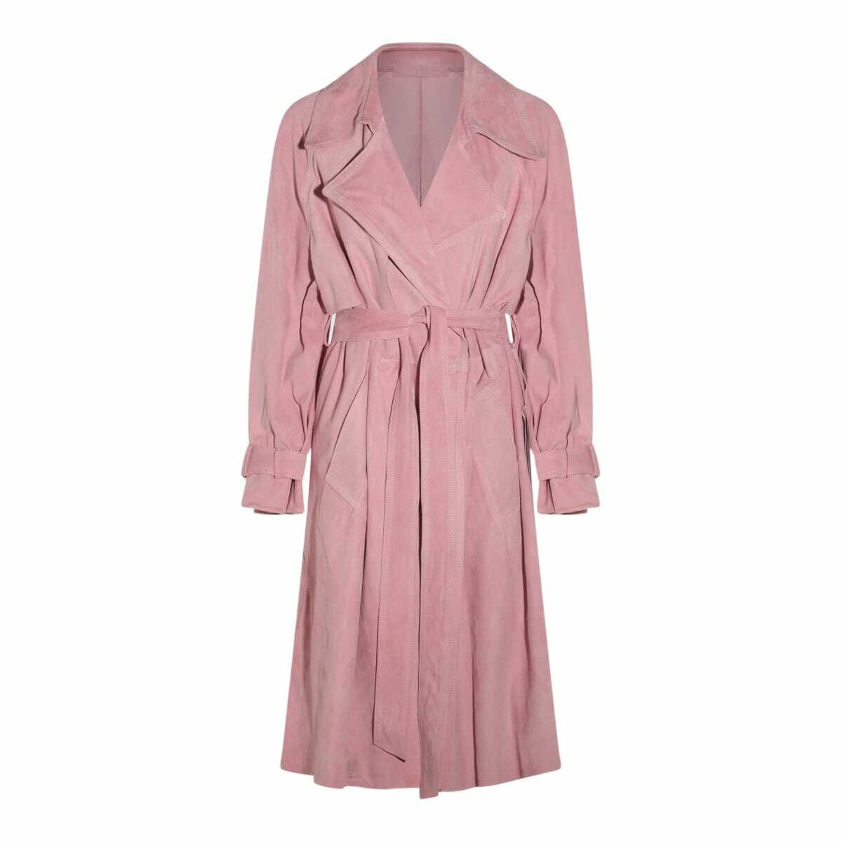 Salvatore Santoro Pink Suede Casual Jacket