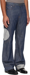 Edward Cuming Navy Circle Window V01s Jeans