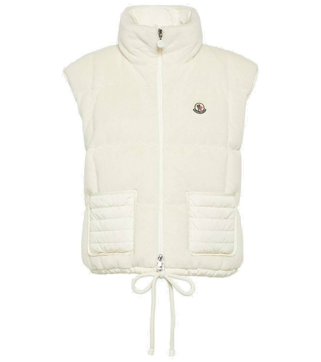 【MONCLER】ARQUES ジッパー開閉パファーダウンジレベスト/white Moncler Arques down jacket Moncler