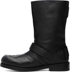 Stefan Cooke Black Pegasus Biker Boots