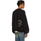 Amiri Black Glitter Snake Sweatshirt