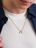 Greg Yuna - Babÿ Umlaut Initial 18-Karat Gold Diamond Pendant Necklace
