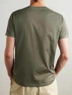 Moncler - Logo-Appliquéd Cotton-Jersey T-shirt - Green