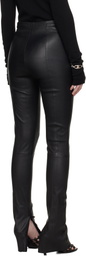 R2W Black Lega Leather Pants