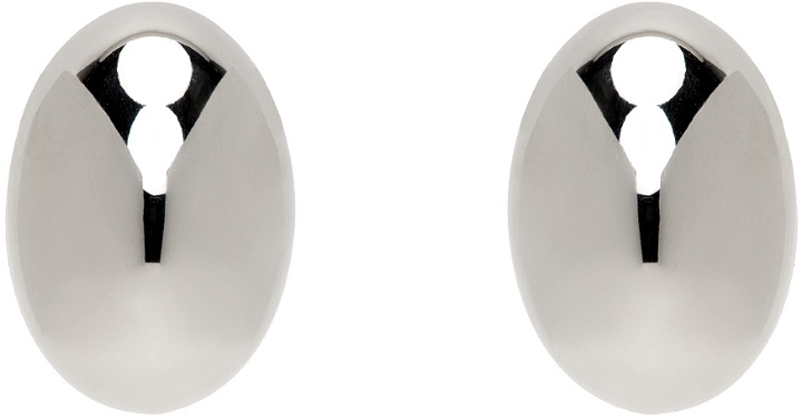 Photo: Numbering Silver Egg Earrings
