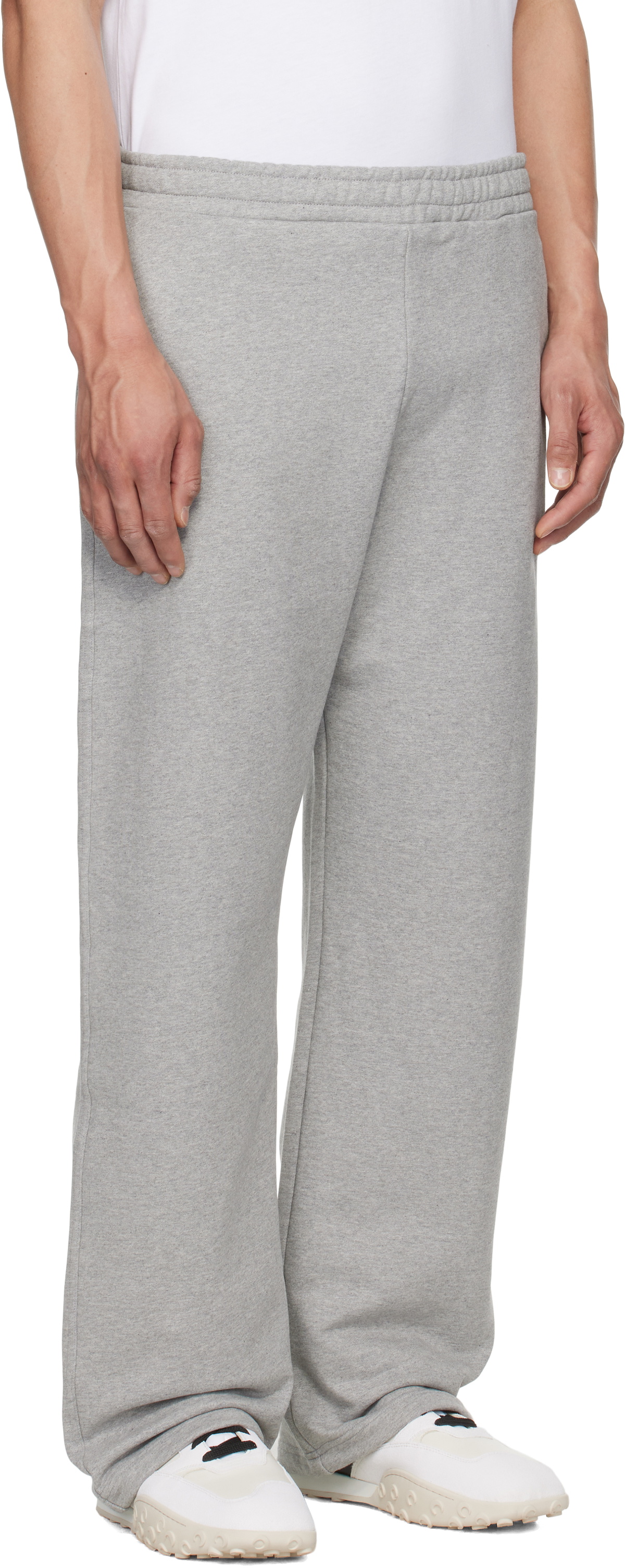 Marine Serre Gray Moon Logo Sweatpants