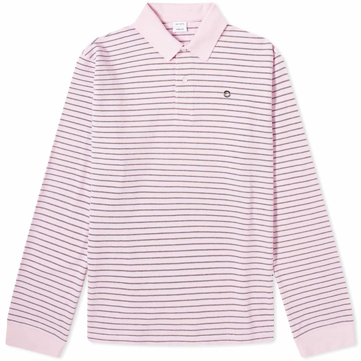 Saks Potts Women's Serena Polo Shirt in Berry Stripe