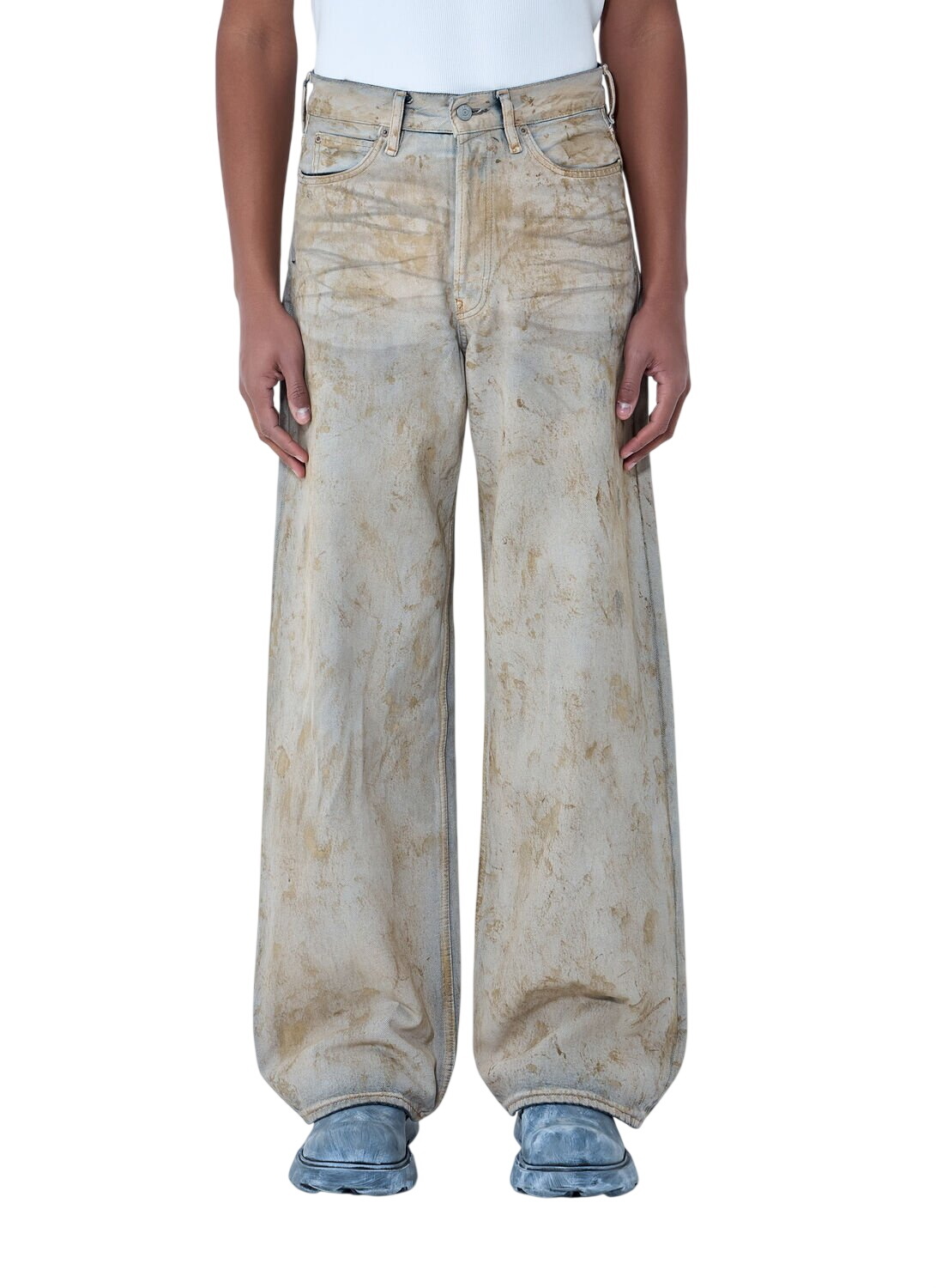 Acne Studios Wide-Leg Distressed Pants Acne Studios