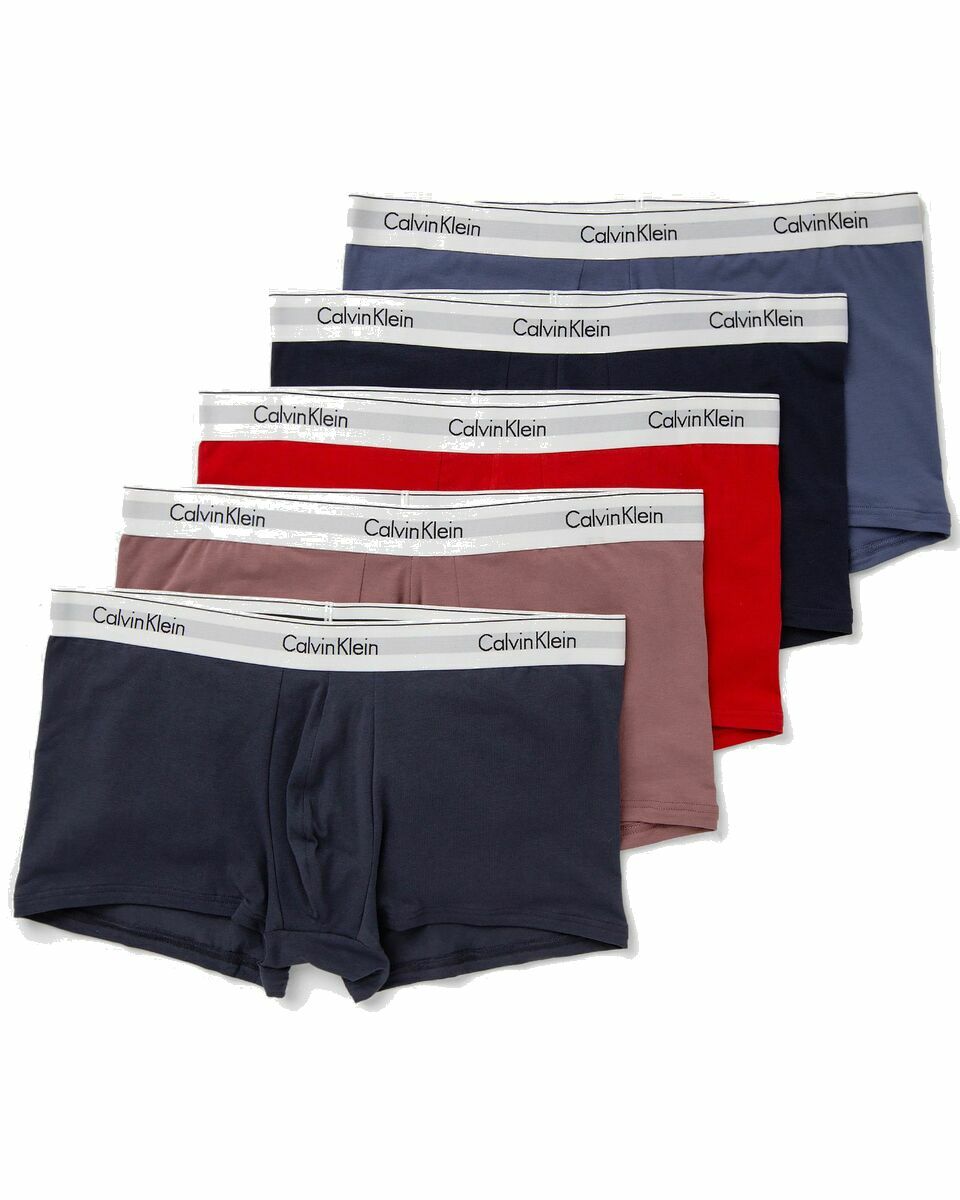 Photo: Calvin Klein Underwear Modern Ctn Stretch Trunk Trunk 5 Pack Multi - Mens - Boxers & Briefs