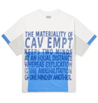 Cav Empt - Panelled Printed Cotton-Jersey T-Shirt - Men - White