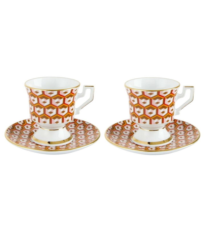 Photo: La DoubleJ Cubi Oro set of 2 espresso cups and saucers