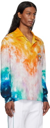 Casablanca Multicolor Surf Trip Long Sleeve Silk Shirt