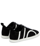 Toteme Leather-trimmed suede sneakers
