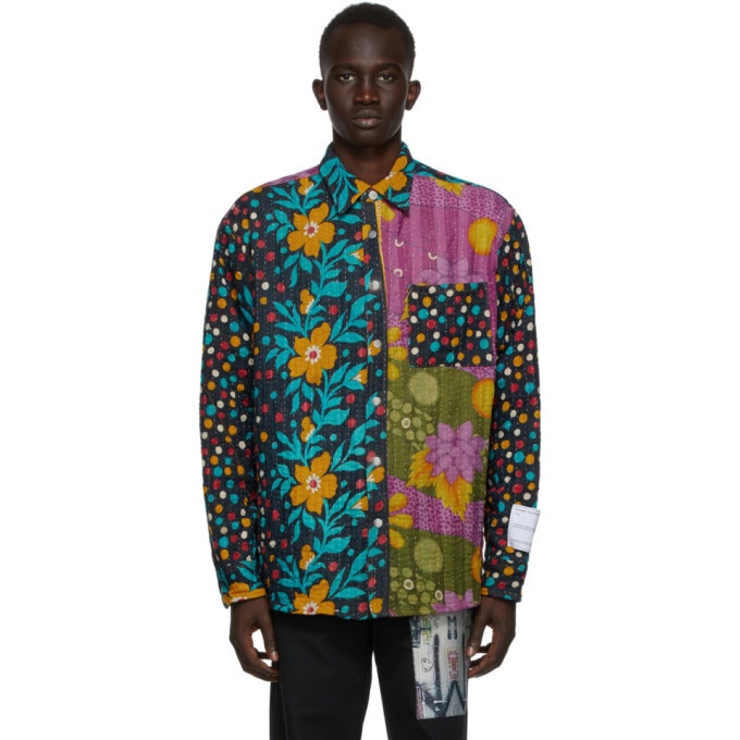 Photo: Mr. Saturday Multicolor Quilted Patchwork Shirt