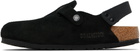 Birkenstock Black Regular Tokio Suede Loafers