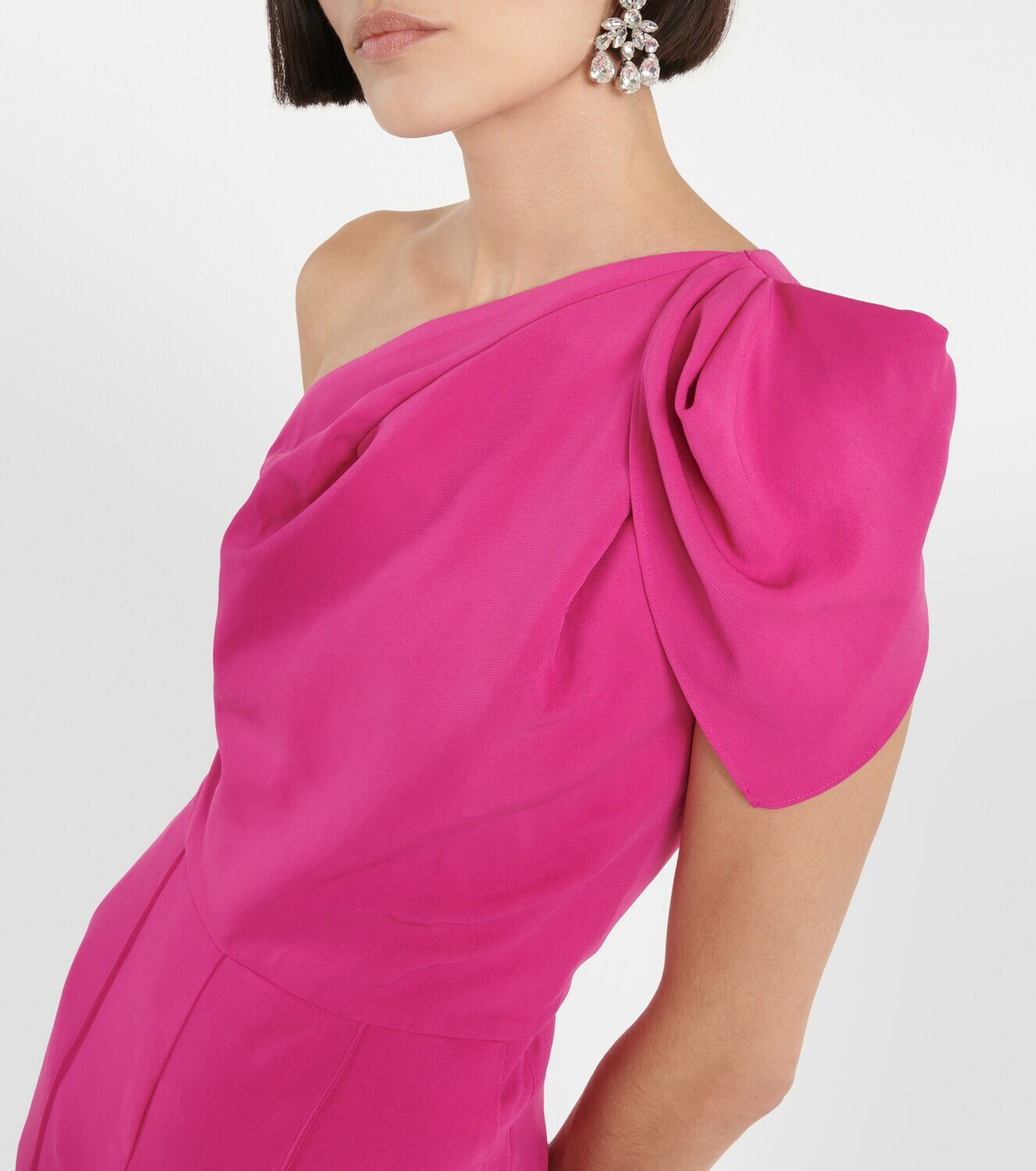 Roland Mouret Asymmetric crêpe jumpsuit