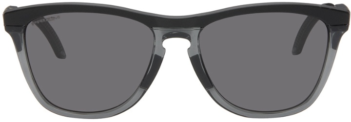 Photo: Oakley Black & Gray Frogskins Hybrid Sunglasses