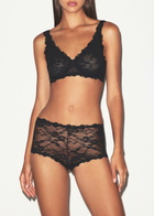 Skims Stretch-lace boy Short Dark Grey