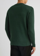John Smedley Calix Waffle-knit Cotton Jumper Dark Green