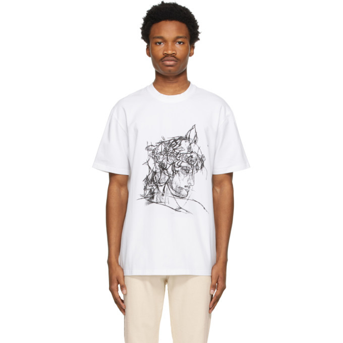 Sean Suen White Sketch T-Shirt Sean Suen