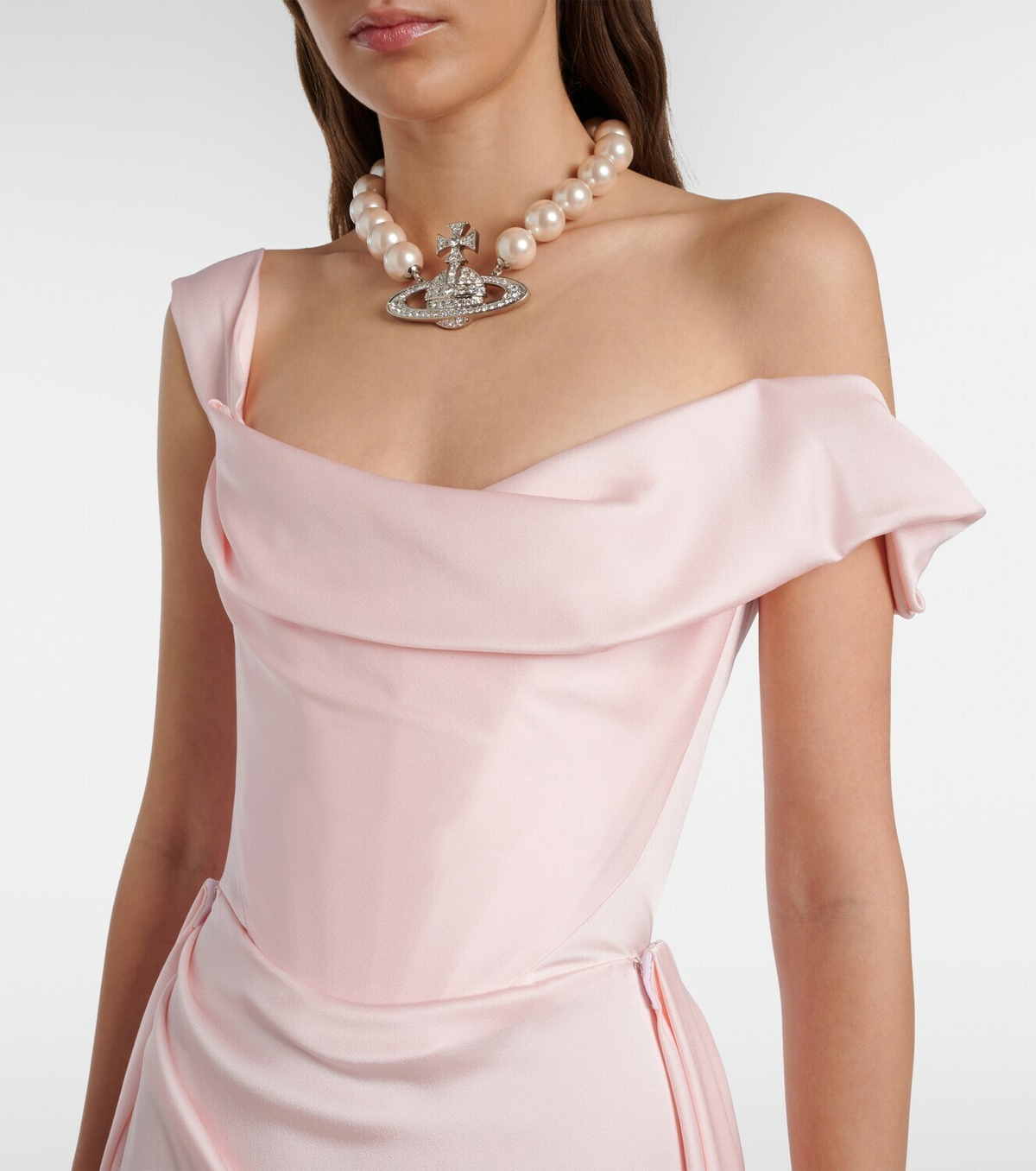 Vivienne Westwood Nova Grace draped asymmetric gown