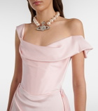 Vivienne Westwood Nova Grace draped asymmetric gown