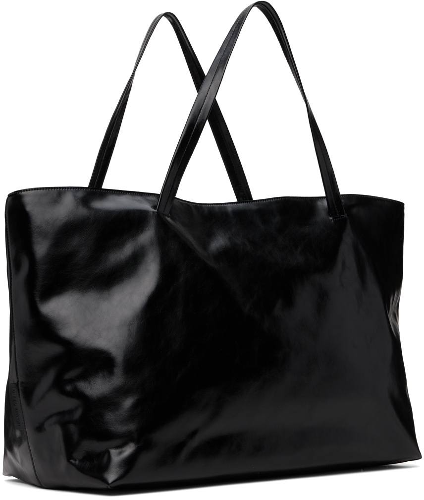 【NOTHING WRITTEN】 Large tote bag /追跡付 Nothing Written Black Large Tote