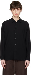 AURALEE Black Viyella Shirt